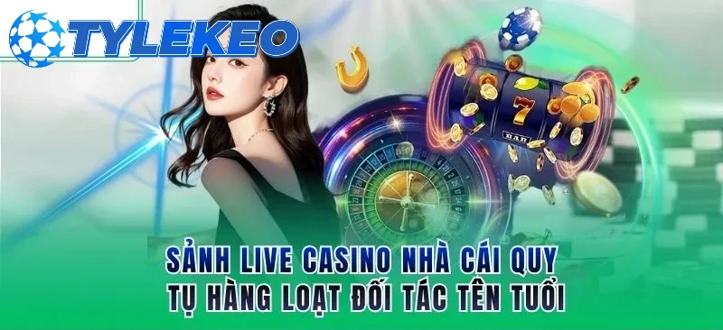 Sảnh live casino của nhà cái quy tụ nhiều đối tác uy tín